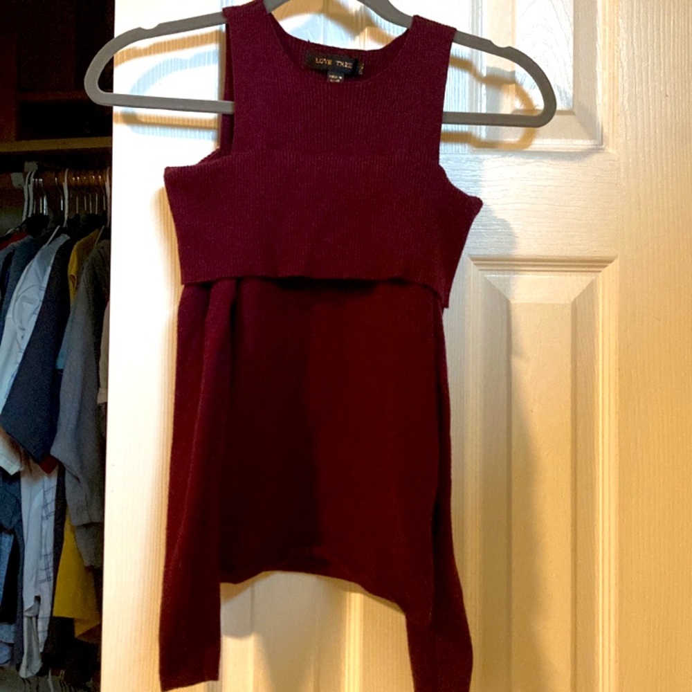 Cold shoulder blouse